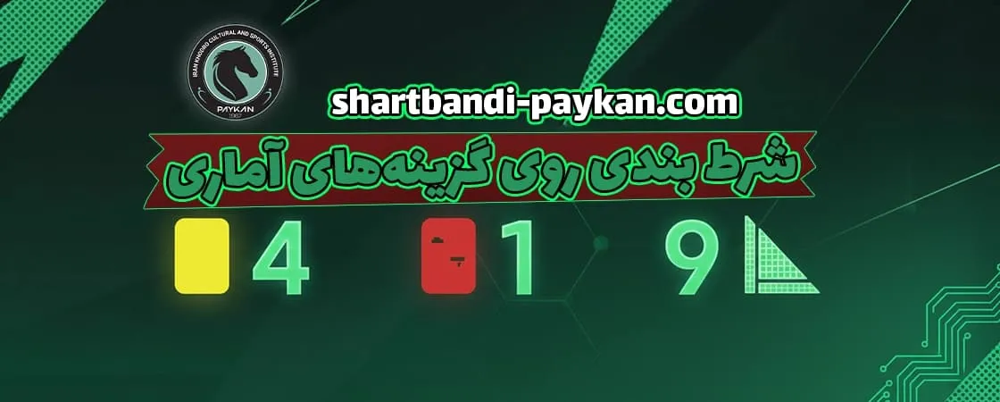 گزینه های آماری و تعداد کارت ها و کرنرها در این تیم